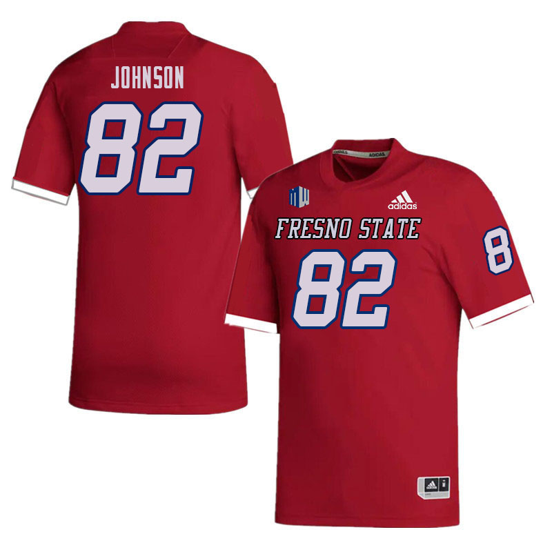 Men-Youth #82 Joshua Johnson Fresno State Bulldogs College Football Jerseys Sale-Red